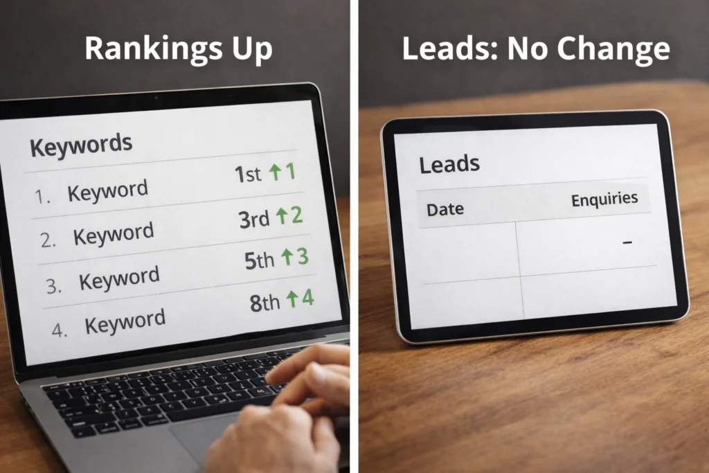 Rankings Show Visibility, Not Revenue