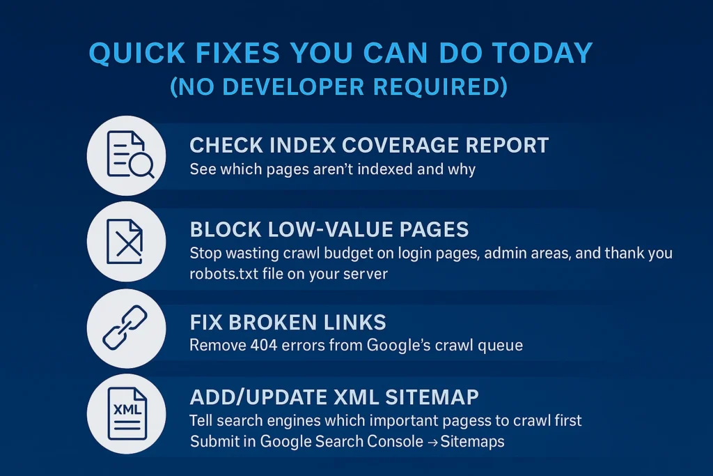 Quick Fixes You Can Do Today (No Developer Required)